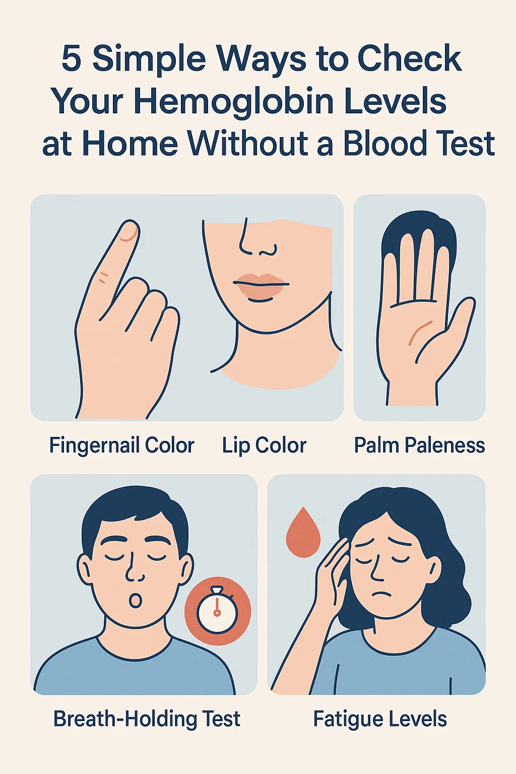 5 Simple Ways to Check Your Hemoglobin Levels at Home Without a Blood Test